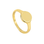 R0139Foreign Trade Jewelry Supply Copper Plated Real Gold Round Ring Factory Direct Sale