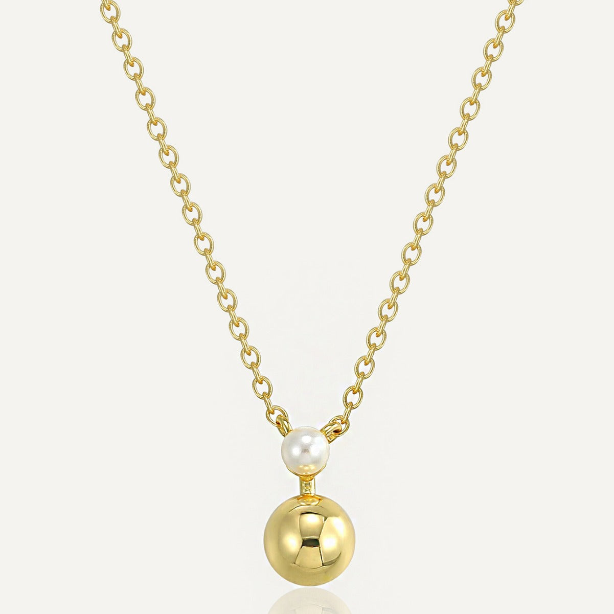 Elegant S925 Silver Pearl Necklace Collarbone Chain Spring Summer