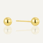CYE0792 Copper plating18K Gold Round Bead Earrings Mini Simple Personality Ear Jewelry Ear Piercing Ear Studs Bean Ear Bone Studs