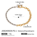 Enamel Stainless Steel Gold-Plated Bracelet — jewelry construction