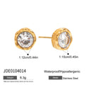 Modern Gold-Tone Stainless Steel Earrings — Boutique Edit styled for independent jewelry boutiques