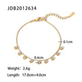 Gold-Tone Cubic Zirconia Tassel Stainless Steel Necklace with a refined design profile