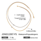 Double Layer Stacked Necklace Collarbone Chain Stainless Steel Jewelry Non-Fading