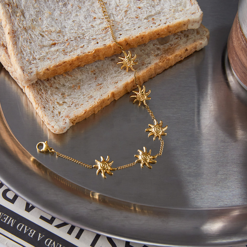 Bracelet Sun Jewelry Stainless Steel Accessories for Women Non-Fading