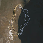 Gold And Silver Color Block Flat Snake Bone Chain Necklace