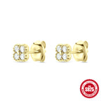 Fashion Hot-Selling Turquoise Petal Earrings s925Sterling Silver Diamond Earrings Jewelry Earrings