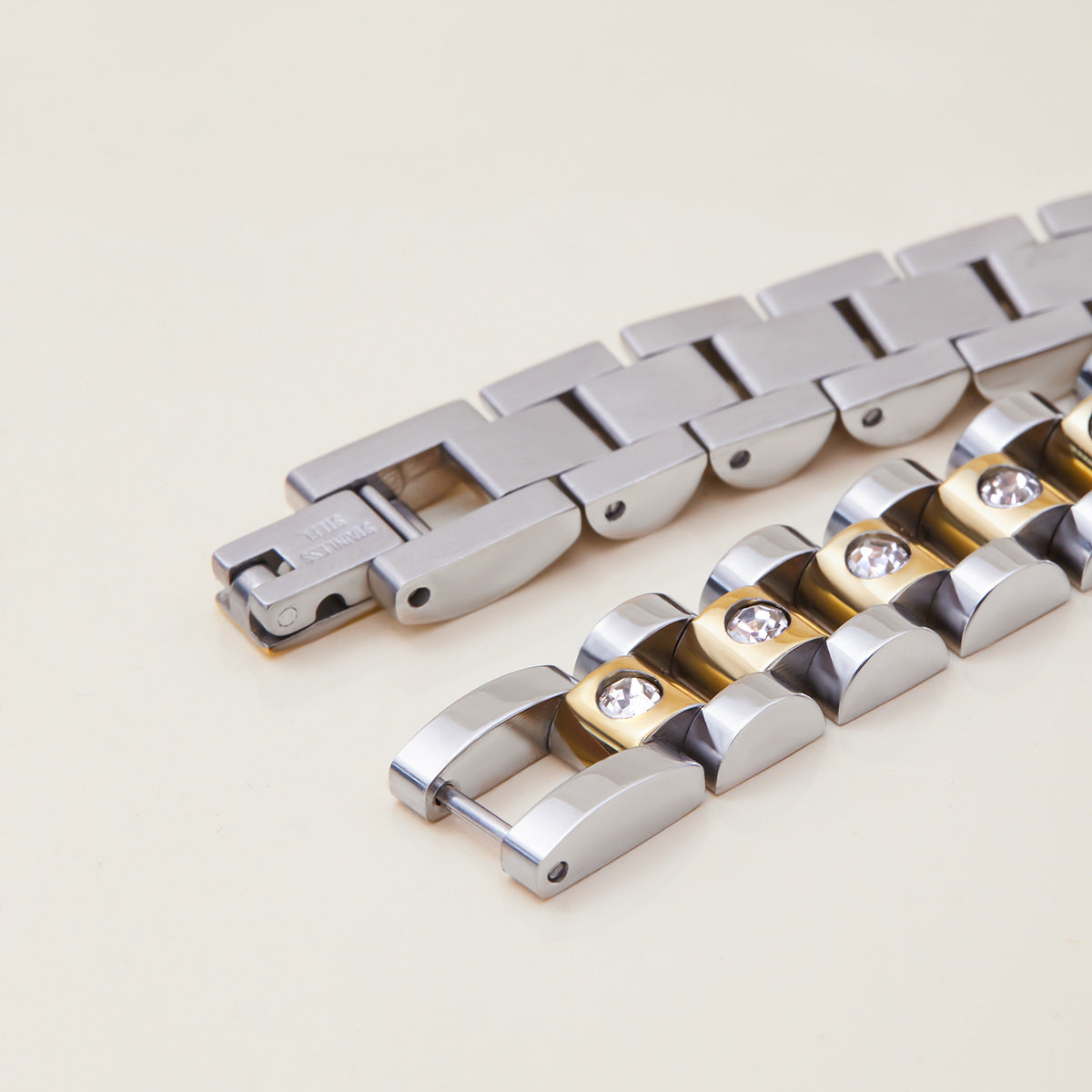 2H Stainless Steel White Diamond Bracelet Jewelry for Women, Non-Fading Jewelry