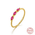 Twisted 925 Sterling Silver Ring Wholesale 66630 — jewelry design view 06