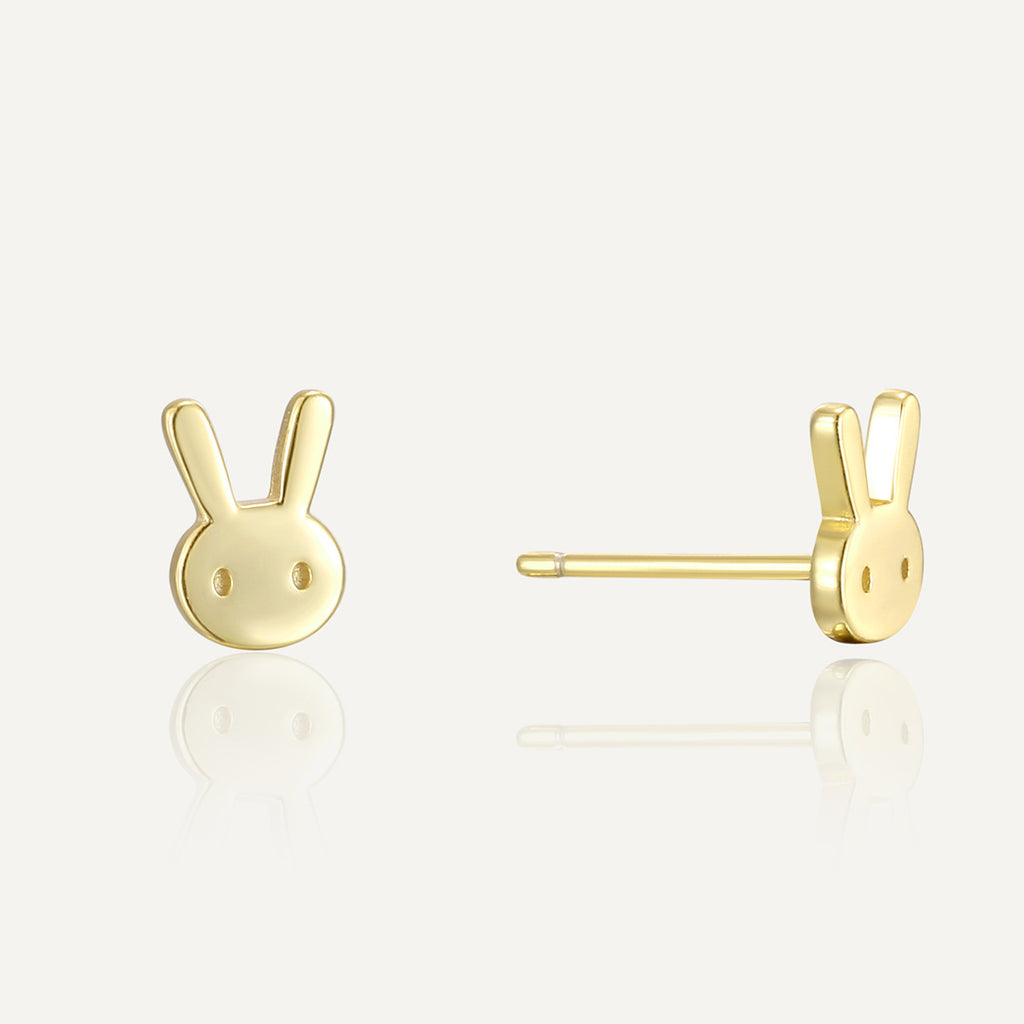 SE0275 S925Silver Bunny Children's Earrings for Girls Cute Student Girl Earrings Children's Ear Jewelry Trendy
