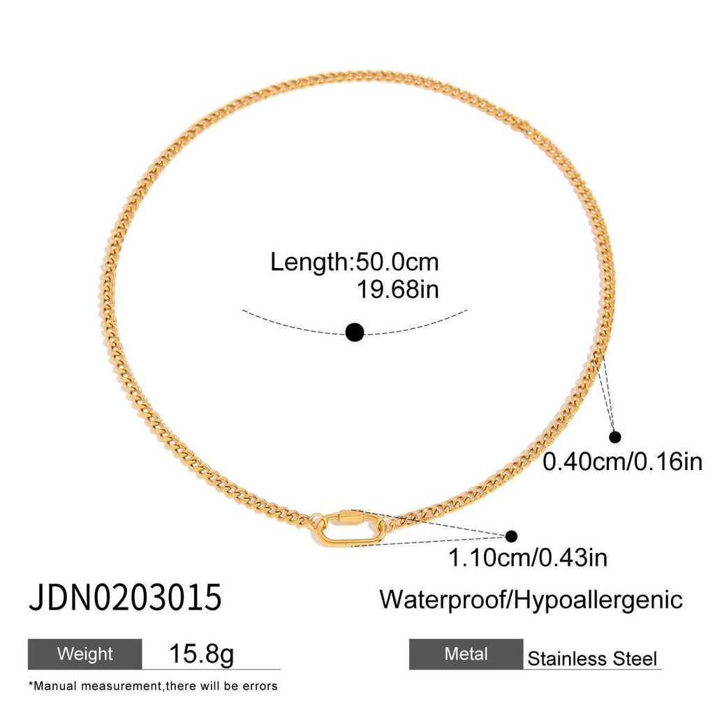 Stainless Steel diy Adjustable Necklace Choker Jewelry for Women