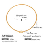 Stainless Steel diy Adjustable Necklace Choker Jewelry for Women