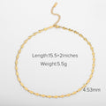Cuban Link Stainless Steel Necklace in Gold-Tone with gold-tone stainless steel construction