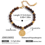 Color Block Bracelet Non-Fading Jewelry for Women Stainless Steel