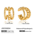 Ear Cuff in Gold-Plated Stainless Steel Earrings — Luminous Finish — jewelry construction