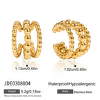 Stainless Steel gold Earrings Ear Clips Non-Pierced Ear Cuffs Ear Jewelry Accessories