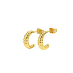 Gold-Plated Brass Vintage-Inspired Earrings — Soft Contour for private-label fashion jewelry buyers