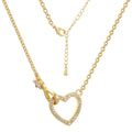 Gold-Plated Heart Chain Necklace — jewelry construction