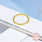 Japanese and Korean Design925Sterling Silver Ring Creative Simple Trendy Small Sun Retro Ring