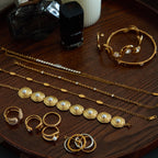 Stainless Steel Zircon Bracelet Non-Fading Open Bangle Jewelry