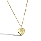 N0102 Jewelry Female Foreign Trade fashion Love Necklace Feather Heart Pendant Necklace