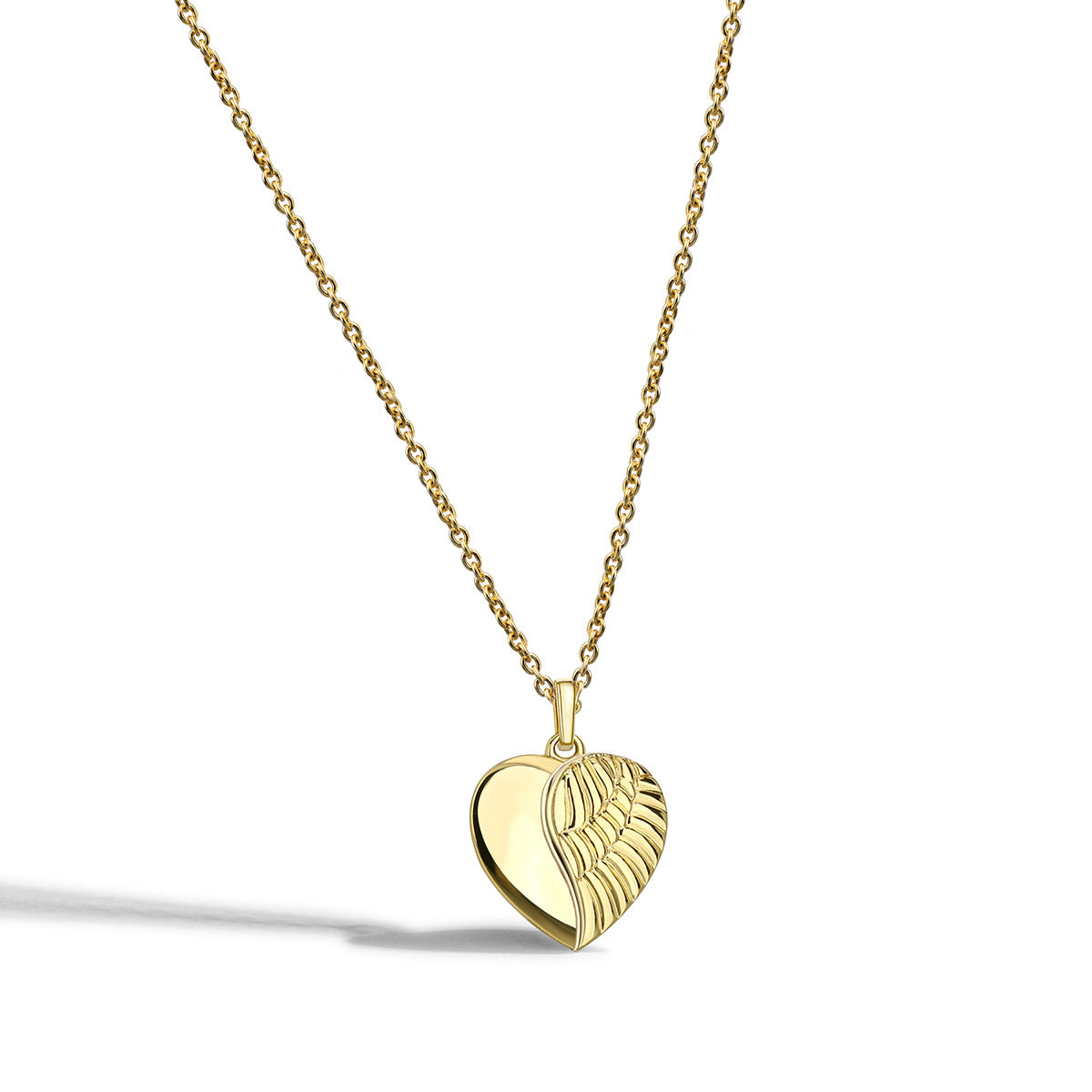 N0102 Jewelry Female Foreign Trade fashion Love Necklace Feather Heart Pendant Necklace