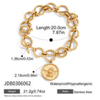 2H Original Coin Series Bracelet Retro Jewelry Non-Fading Stainless Steel Jewelry for Women