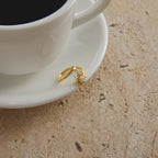 Original Design Zircon Ring Non-Fading Jewelry Stainless Steel Accessories for Women