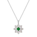 Gold-Plated 925 Sterling Silver Minimalist Snowflake Pendant Necklace — alternate product view — jewelry finish and design detail