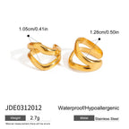 2H Stainless Steel Ear Clips Non-Pierced Ear Jewelry Ear Cuffs Earrings Accessories