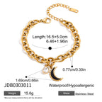 Stainless Steel Strap Zircon Bracelet Jewelry Non-Fading Accessories for Women