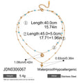 Sunburst Stainless Steel Gold-Plated Necklace — material detail — jewelry finish and design detail