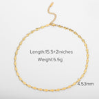 Trendy Retro Simple Personality Gold-Plated Minimalist Multi-Layer Necklace for Women Collarbone Chain