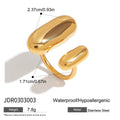 Stainless Steel Ring in Gold-Tone — Refined Finish with gold-tone stainless steel construction