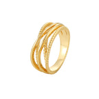 Gold-Plated Brass Openwork Ring for private-label fashion jewelry buyers