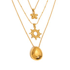 18k Gold Stainless Steel Necklace Simple Non-Fading Jewelry Accessories