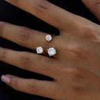 2H Zircon Ring Non-Fading Stainless Steel Ring ring