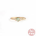 Opal Square 925 Sterling Silver Ring — jewelry design view 06