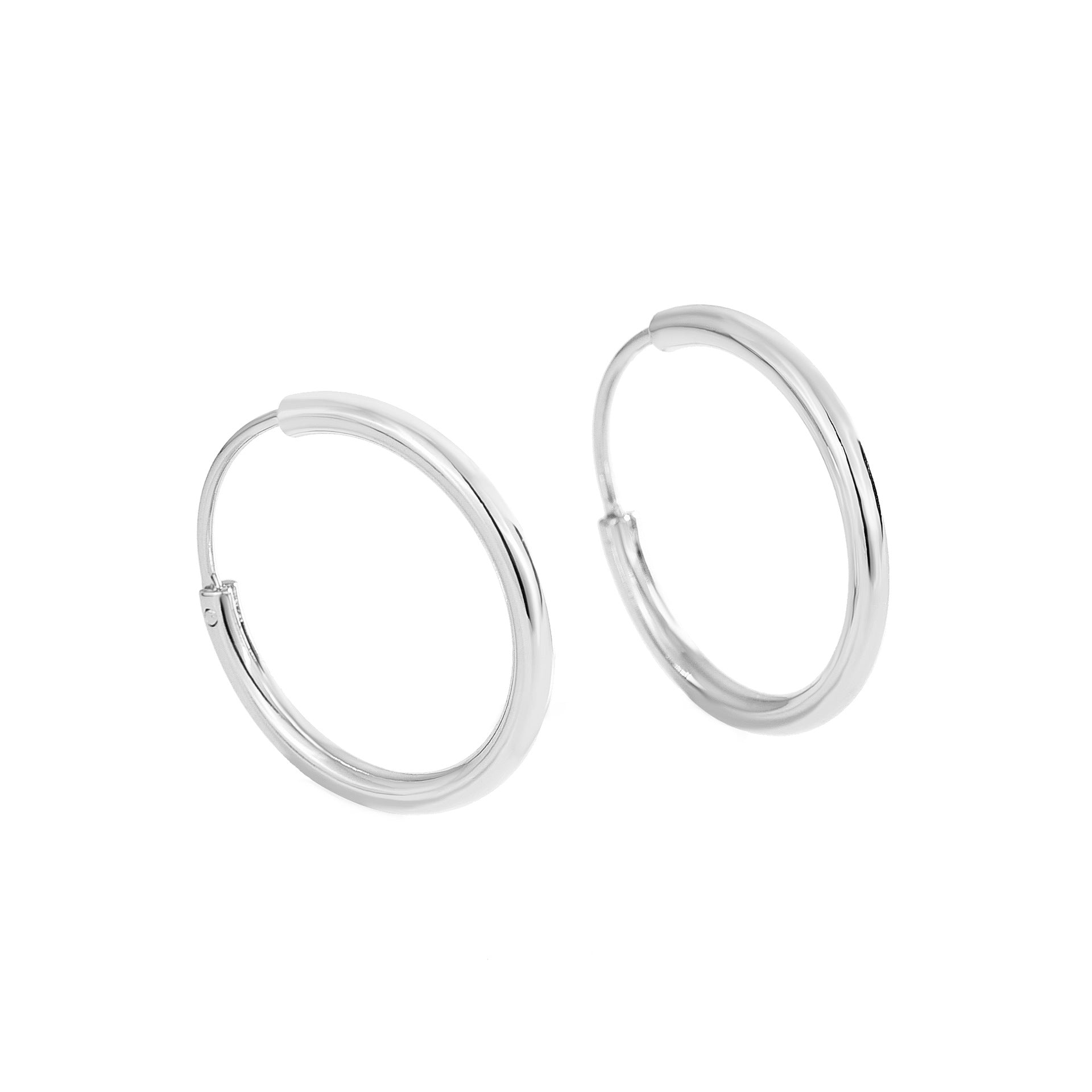 E0263  Vintage Simple Fashion Large Circle Round Metal Earrings for Women