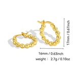 E0279Xiaoxiang Fashion Show Design Sense Simple New Earrings for Women Trendy Studs Hoops
