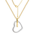 Gold-Plated Heart Key Pendant Necklace — jewelry construction
