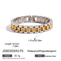 Cubic Zirconia Gold-Plated Stainless Steel Bracelet — Everyday Design — jewelry construction