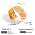 18K Gold-Plated Stainless Steel Bracelet — Timeless Profile — material detail — jewelry finish and design detail