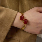 Agate Bracelet Non-Fading Gold Bangle Stainless Steel Jewelry bracelet