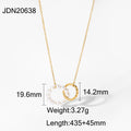 Pearl Choker Stainless Steel Gold-Plated Necklace — collection view — jewelry finish and design detail