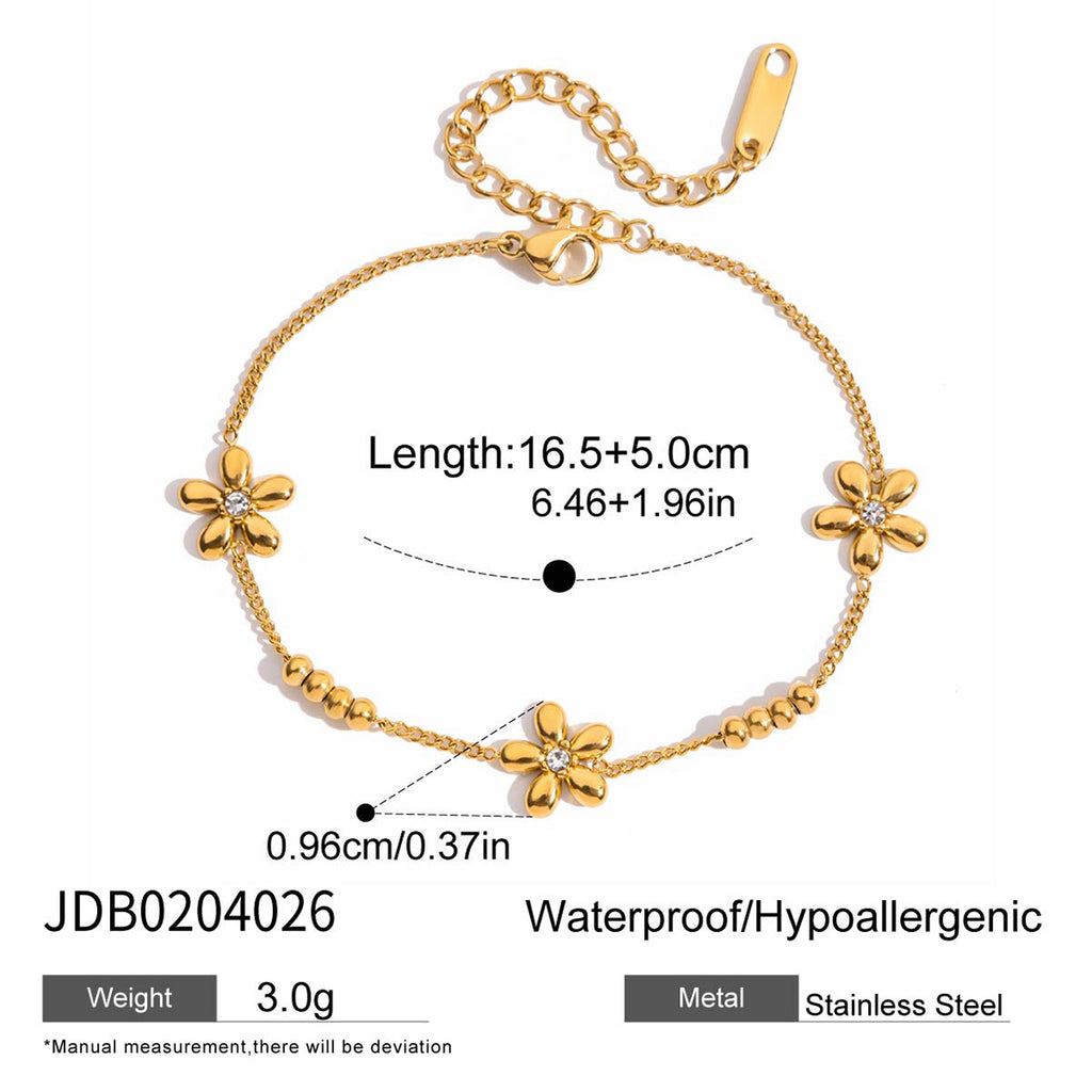 Stainless Steel Zircon Bracelet High Appearance Non-Fading Jewelry bracelet