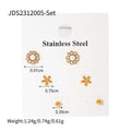 Pearl Stainless Steel Gold-Plated Earrings — additional product detail 32 — jewelry finish and design detail