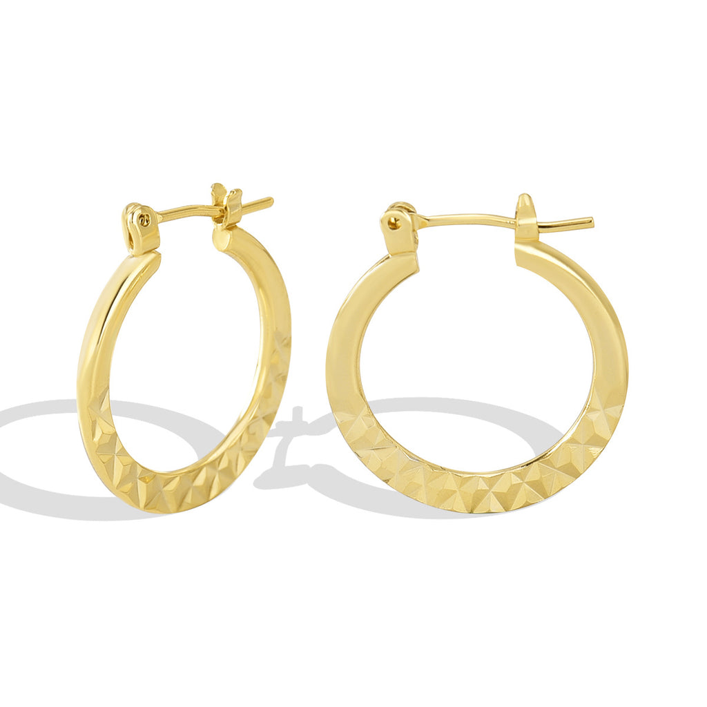 E0306 Foreign Trade Source Circle Earrings gold Women's Fashion Embossed Hoop Earrings Exaggerated Ear Jewelry