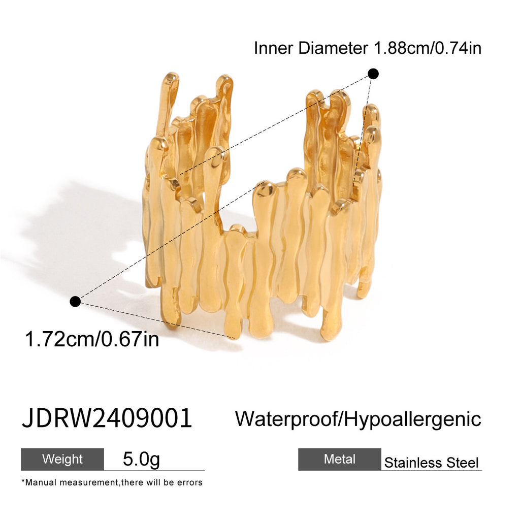 Pearl Ring Tail Ring Non-Fading Stainless Steel Product