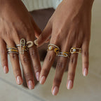 Original Design Paperclip Series Ring Non-Fading Jewelry Stainless Steel Accessories