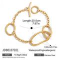 18K Gold-Plated Stainless Steel Bracelet — Curated Style — close-up detail — jewelry finish and design detail